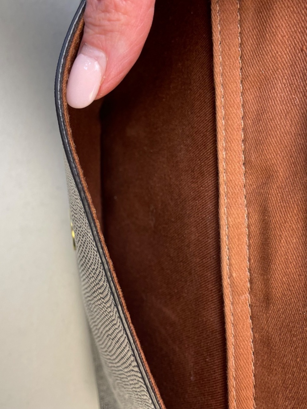 FOSSIL Kinley Pocket Crossbody Bag Leather Colorblock Brown Black Minimalist - Picture 13 of 13